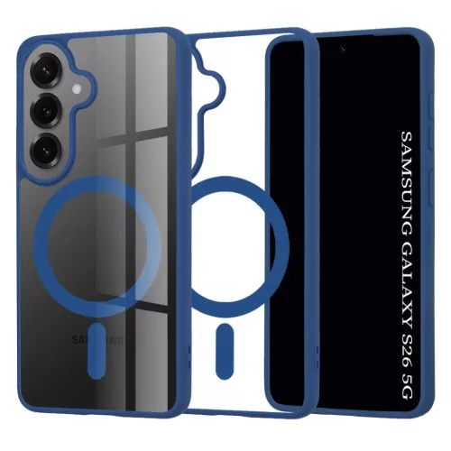 Samsung S26 Plus - Hátlap tok MagSafe - kék - MagSafe Pro - Techsuit