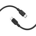 Adatkábel - 2M - USB-C to USB-C - 60W - fekete - Borofone