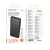 Powerbank - 10000mAh - 2xUSB-A, USB-C - fekete - QC 3.0 - Borofone (BJ80)