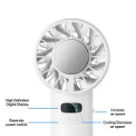 Kéziventilátor - USB-C - Fekete - Yesido YF18