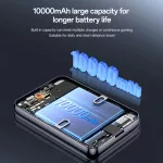 Powerbank - 10000 mAh - fekete - Yesido - Power Bank + Portable Retro Game 