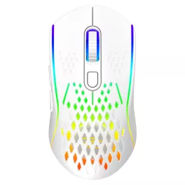   Gamer egér - Vezeték nélküli - USB-C töltős - fehér - Proove Buzz