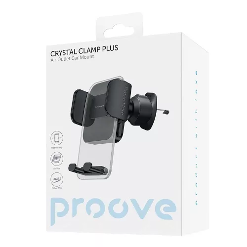 Autós Tartó - fekete - Proove Crystal Clamp Plus (CHCCP0000001)