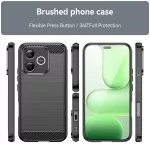 Honor 600 Lite - Hátlapi tok - fekete - Carbon Silicone