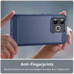 Honor 600 Lite - Hátlapi tok - kék - Carbon Silicone