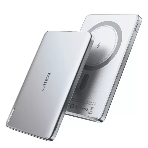 Powerbank - MagSafe - 5000 mAh - szürke - Lisen L601 Pro (YL0325090011)