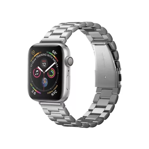 Óraszíj - Apple Watch (42/44/45/46/49mm) - ezüst - Spigen Modern Fit