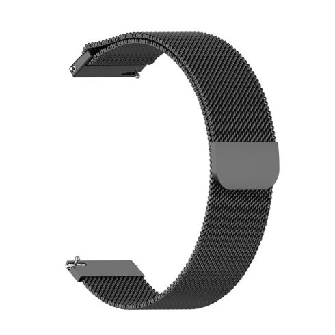 Techsuit - Watchband 20mm (W009) - Samsung Galaxy Watch 4/5/Active 2, Huawei Watch GT 3 (42mm)/GT 3 Pro (43mm) - Black (fekete)