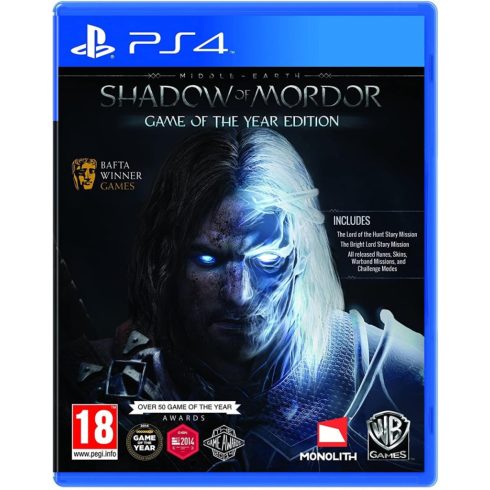  PS4 Shadow of Mordor GOTY Használt Játék