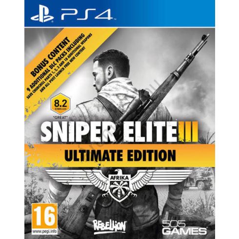  PS4 Sniper Elite 3 Ultimate Edition Használt Játék