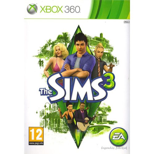Konzol játék, Xbox 360 Sims 3 (használt)