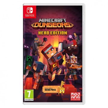   Konzol játék, Használt Nintendo Switch Minecraft Dungeons Hero Edition Hasz