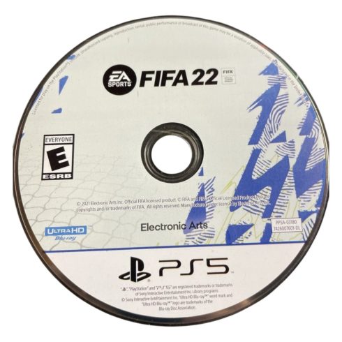 Konzol játék, PS5 Fifa 22 Használt Boritónélküli