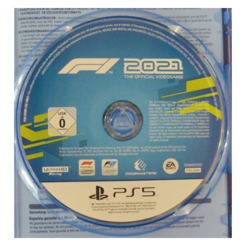 Konzol játék, PS5 F1 21 Használt Boritónélküli