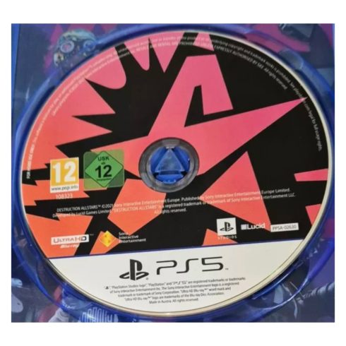 Konzol játék, PS5 Destruction Allstars Használt Boritónélküli