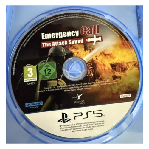 Konzol játék, PS5 Emergency Call The Attack Squad használt Boritónélküli