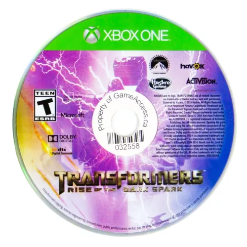 Konzol játék, Xbox One Transformers Rise of the Dark Spark használt Boritón