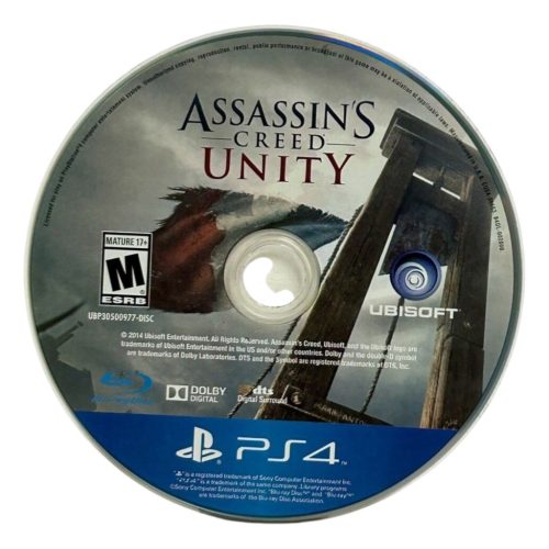 Konzol játék, PS4 Assasins Creed Unity használt Boritónélküli