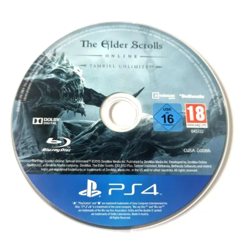 Konzol játék, PS4 The Elder Scrolls Online Használt Borító nélküli