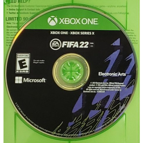 Konzol játék, Xbox One Fifa 22 Használt Borító nélküli