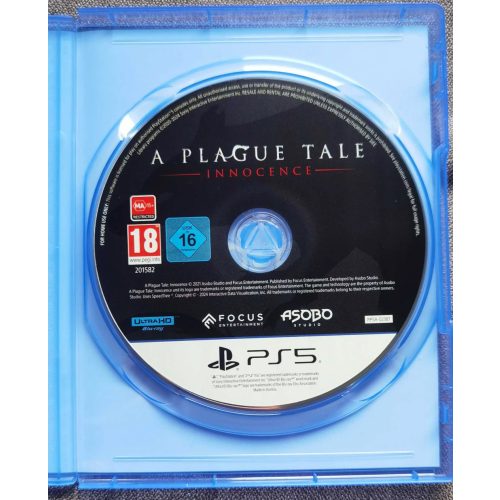 Konzol játék, PS5 A Plague Tale: Innocence Használt Borító nélküli