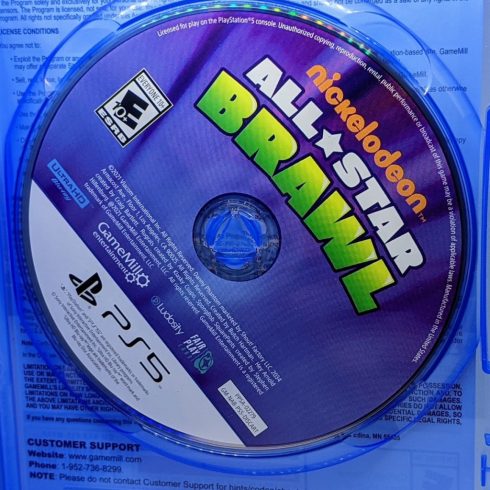 Konzol játék, PS5 Nickelodeon All Star Brawl Használt Borító nélküli
