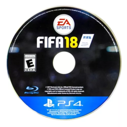 Konzol játék, PS4 Fifa 18 Használt Borító nélküli