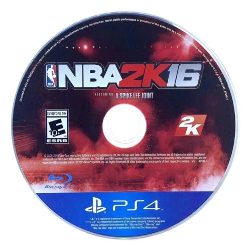 Konzol játék, PS4 NBA 2k16 Használt Borító nélküli