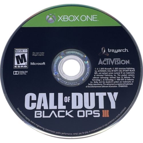 Konzol játék, Xbox One Call of Duty Black Ops 3 Használt Borító nélküli