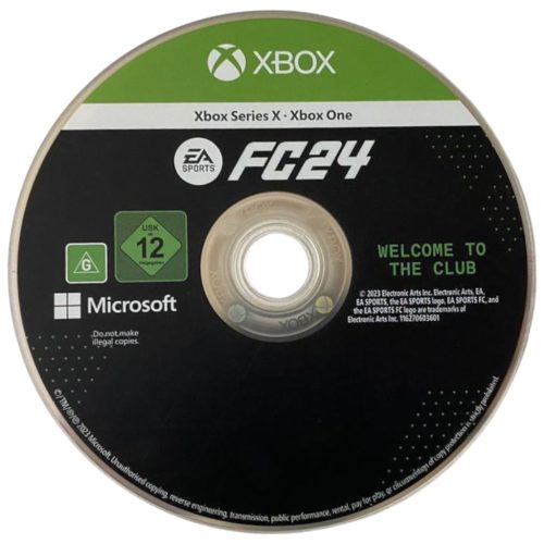 Konzol játék, Xbox One FC 24 Használt Borító nélküli