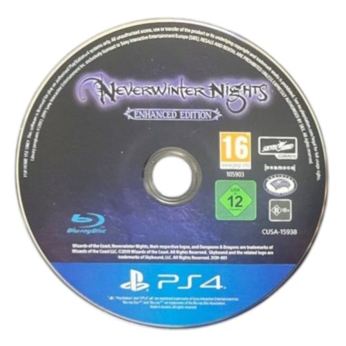 Konzol játék, PS4 Neverwinter Nights Használt Borító nélküli