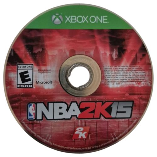 Konzol játék, Xbox One NBA 2k15 Használt Borító nélküli