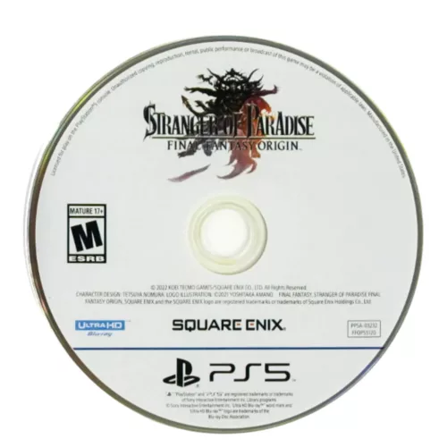 Konzol játék, PS5 Stranger of Paradise F. F. Origin Használt Borító nélküli
