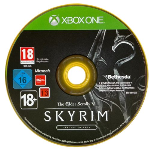 Konzol játék, Xbox One The Elder Scrolls V Skyrim Használt Borító nélküli