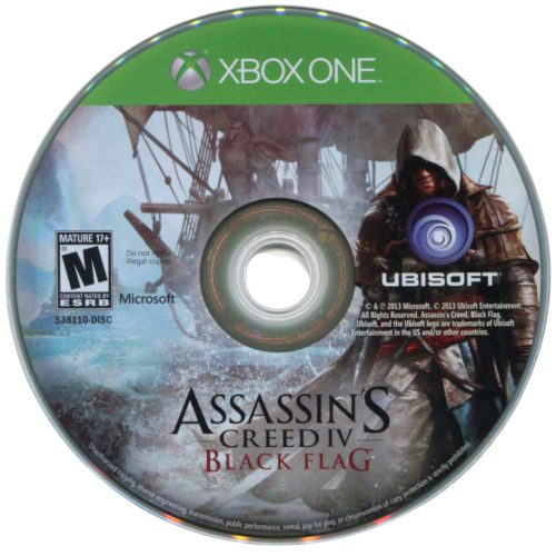 Konzol játék,Xbox One  Assassin's Creed Black Flag Használt Borító nélküli