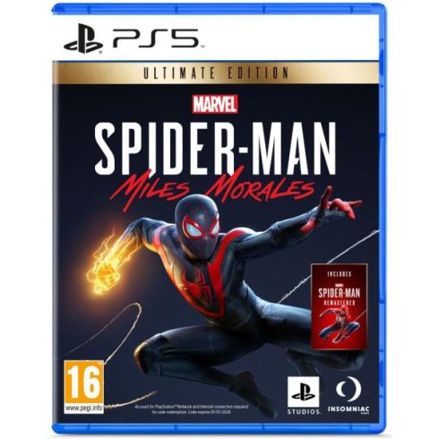 Konzol játék, Ps5 Spider-Man Miles Morales Ultimate ed. + Spider man remast