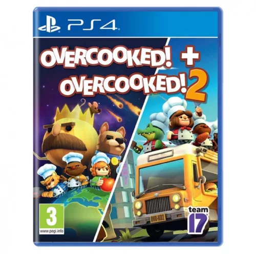 Konzol játék, PS4 Overcooked + Overcooked 2  Double Pack új