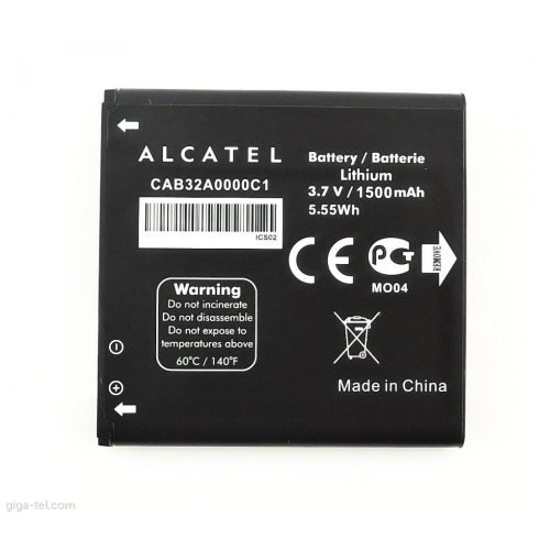 Alcatel CAB32A0000C1 használt gyári akkumulátor OT 991 Li-Ion 1500 mAh (GB)