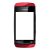 Előlap+érintő, Nokia Asha 305, 306 (piros)