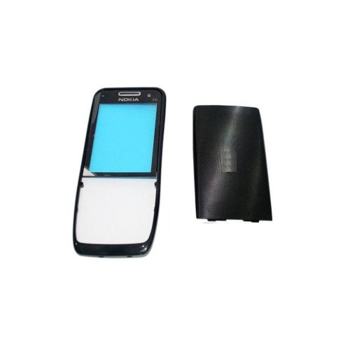 Előlap, Nokia E55 elő+akkuf (fekete) /gy/