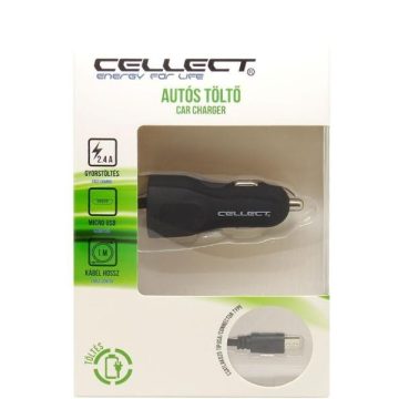 Cellect micro USB autós töltő 2.4A