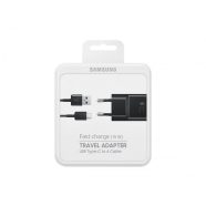   Samsung EP-TA20EBE hálózati USB töltő + Type-C adatkábel 2A 15W (fekete)