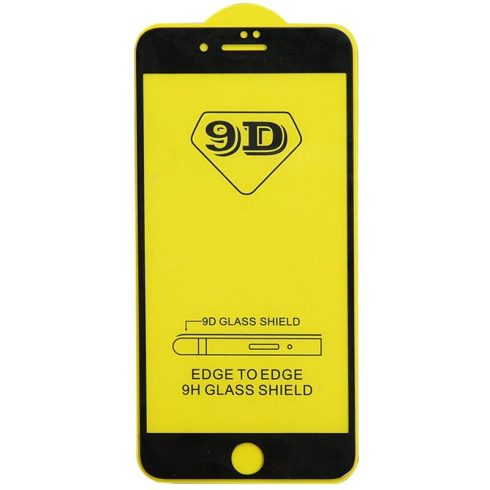 Kijelzővédő FULL üveg, Apple iPhone SE 2020 (fekete)