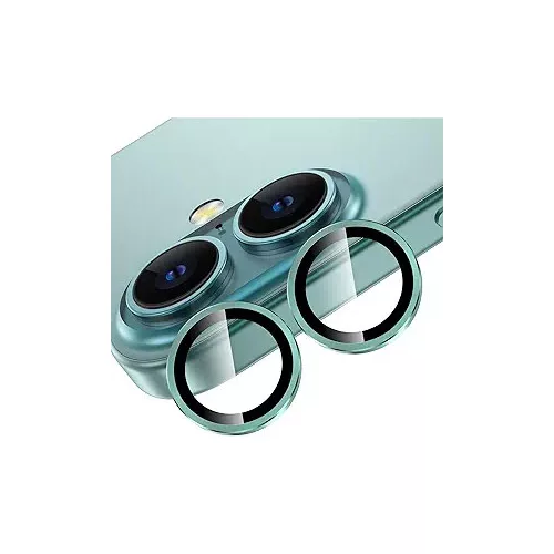 Kameravédő üveg, Apple iPhone 16/16+ (zöld)