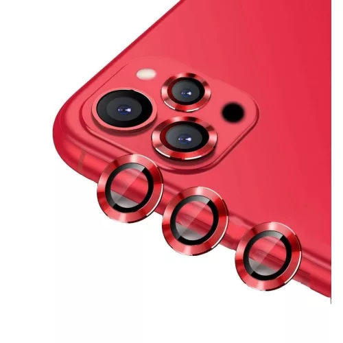 Kameravédő, Apple iPhone 14Pro/Max (piros)