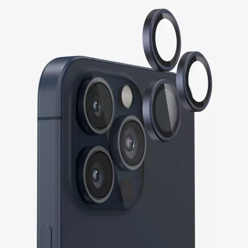 Kameravédő, Apple iPhone 14Pro/Max (s.kék)