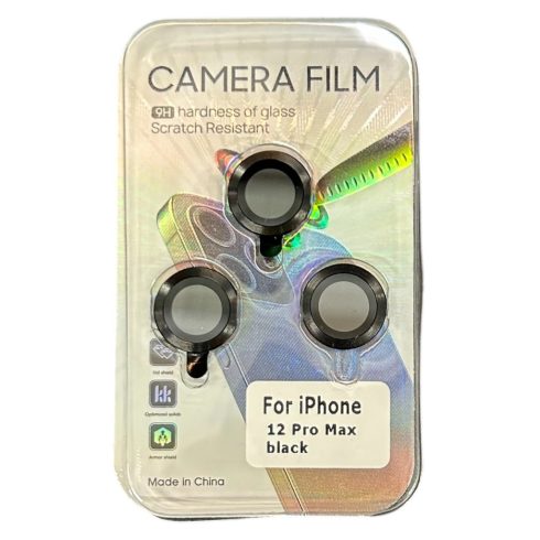 Kameravédő, Apple iPhone 12 Pro Max (fekete)