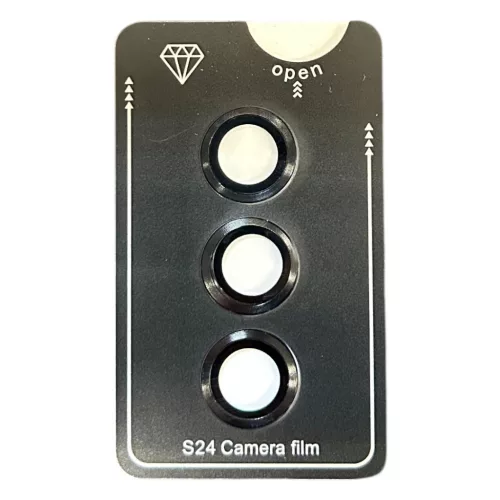 Kameravédő üveg, Samsung S24 (fekete)