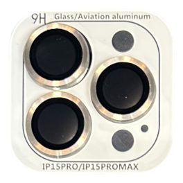Kameravédő FULL üveg, Apple iPhone 15 Pro/ProMax (titán)
