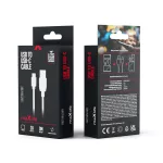 Adatkábel - 3M - USB-A - USB-C - Fehér - maXlife